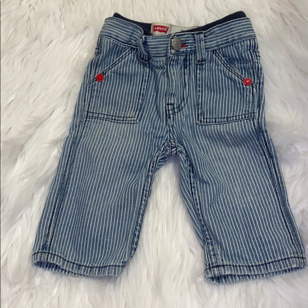 Levi’s Baby Pull on 514 Straight Pinstripe Jeans